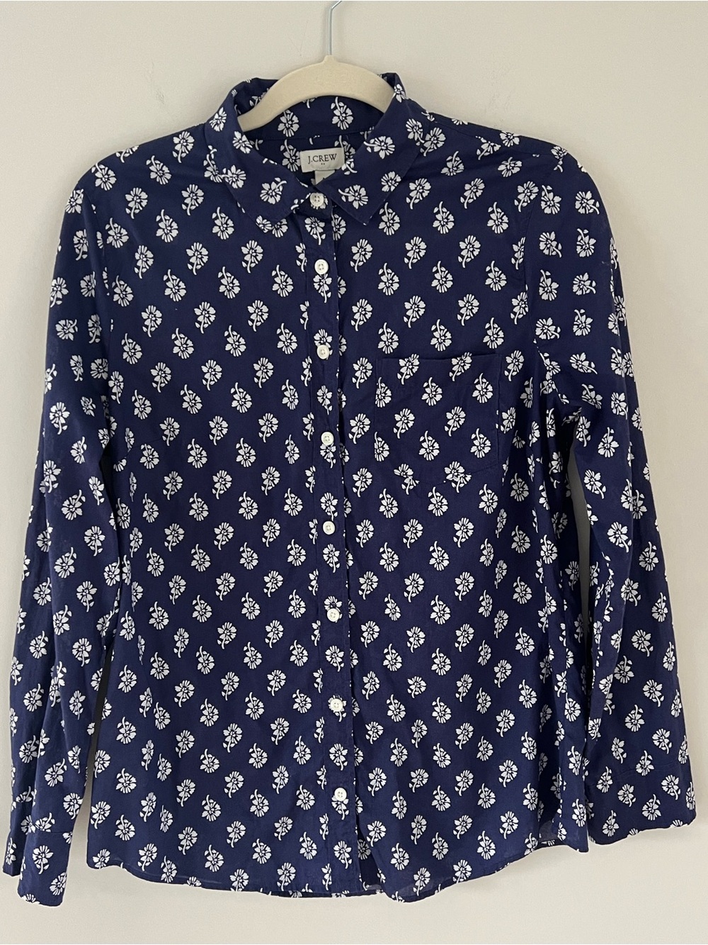 EUC J. Crew Factory Summer Weight 100% Cotton Button Down Top, Blouse, Shiry